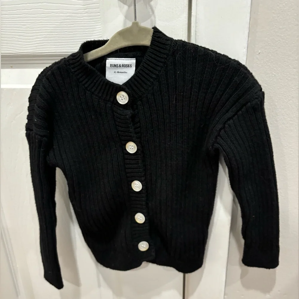 Bums & Roses Knit Button Sweater - Picture 2 of 4